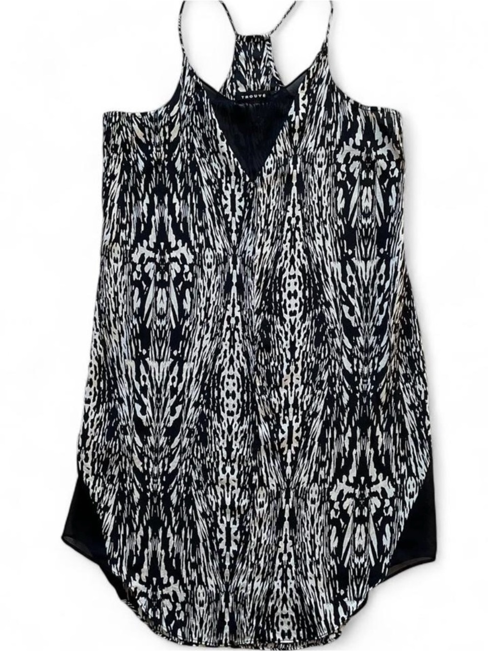 TROUVÉ Silk Racerback Summer Dress